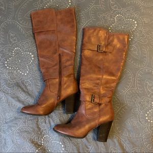 Brown Heeled Boots